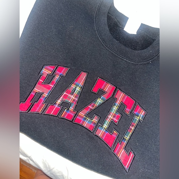 Red Plaid Hazel Boutique Crewneck - Picture 1 of 4